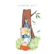 Reading Girl No Background