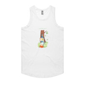 Ladies' Sleeveless T-shirt Reading Girl