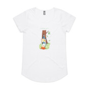 Ladies' Cap-sleeve T-shirt Reading Girl