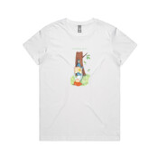 Ladies' Maple T-shirt Reading Girl 