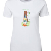 Basic T-Shirt Reading Girl T-shirt Ladies