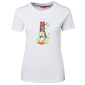 Basic T-Shirt Reading Girl T-shirt Ladies