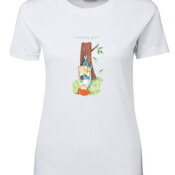 Basic T-Shirt Reading Girl T-shirt Ladies